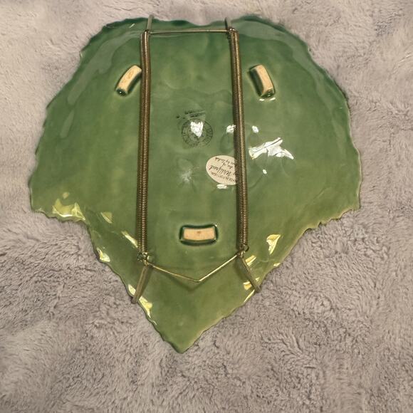 Bordallo Pinheiro Portugal Maple Leaf Plate Jay Willfred Andrea by Sadek - Picture 2 of 6